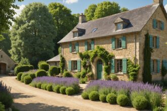 Maison moderne en construction à Saint-Yrieix-la-Perche dans un cadre verdoyant