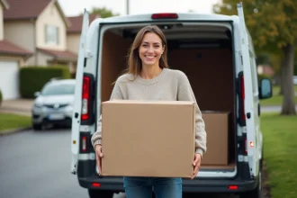 Utilitaire prêt à partir pour un déménagement facile et écologique