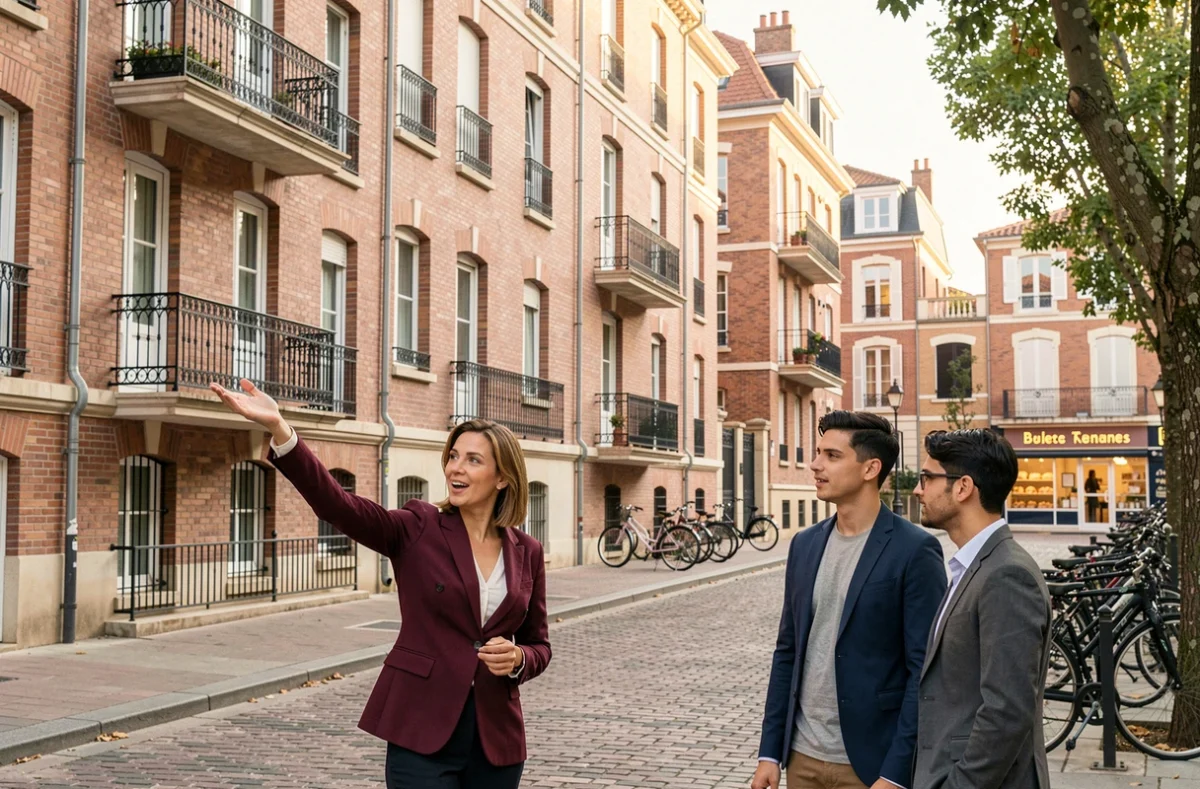 Immeuble résidentiel de Saint-Agne Immobilier dans le quartier Saint-Agne à Toulouse avec façade en briques roses typiques