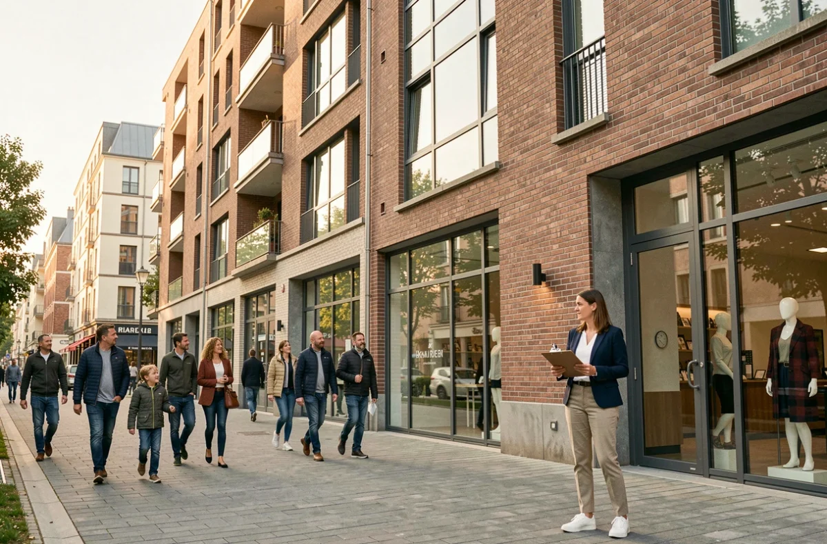 Programme mixte Vinci Immobilier avec commerces en pied d'immeuble à Vitry-sur-Seine